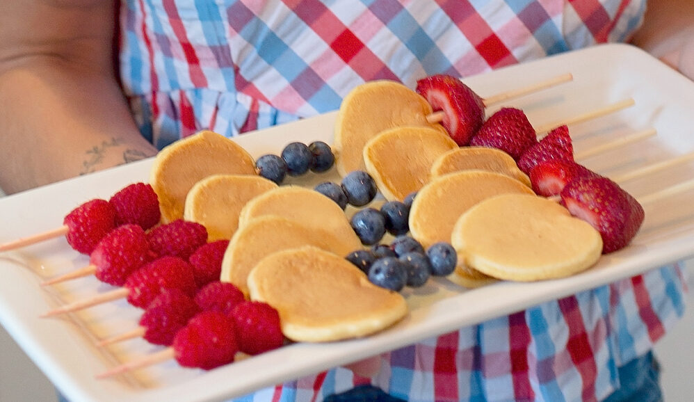 Photo of Protein Pancake & Fresh Berry Kabobs