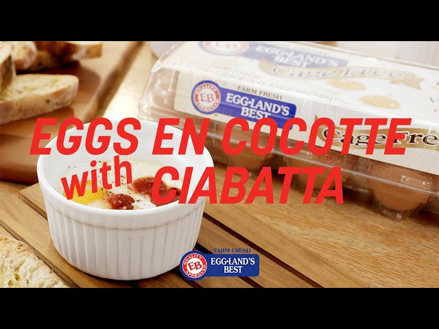 Eggs en Cocotte with Ciabatta