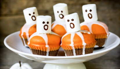 Boo-tiful Pumpkin Chocolate Cupcakes