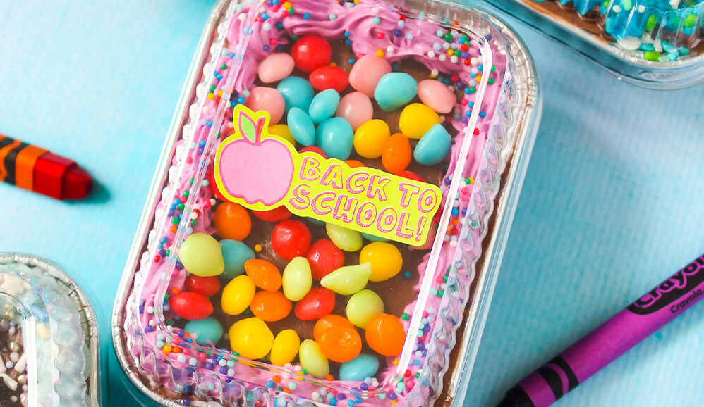 Photo of Back to School Mini Candy Tray Cakes